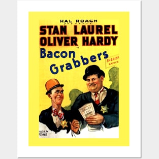 Vintage Comedy Movie Poster - Bacon Grabbers Posters and Art